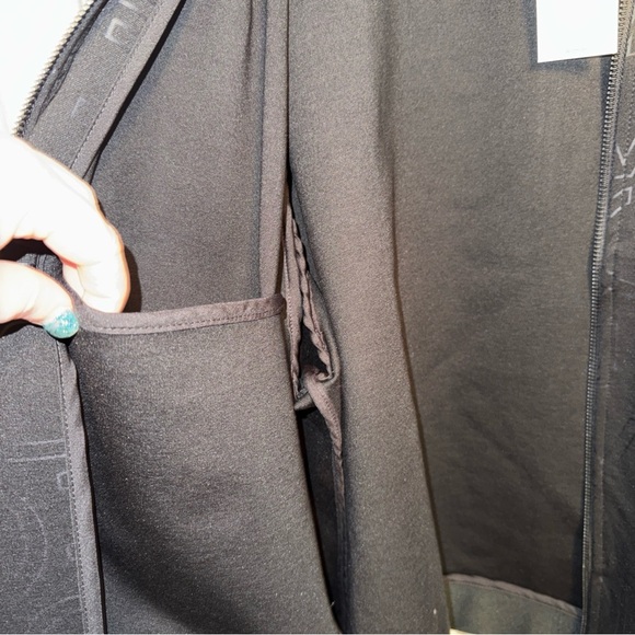 Calvin Klein Woman’s All Over Logo Black Jacket - Picture 4 of 7